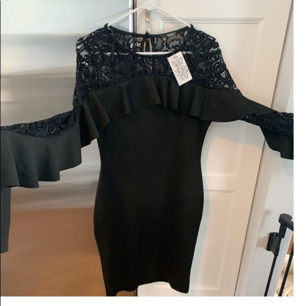 Quiz Black Dress Sz 10 - Picture 2 of 6